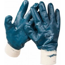 Перчатки рабочие с нитриловым покрытием ЗУБР